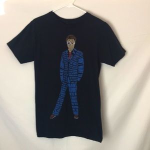 Dr Who black graphic t-shirt Sz Small
